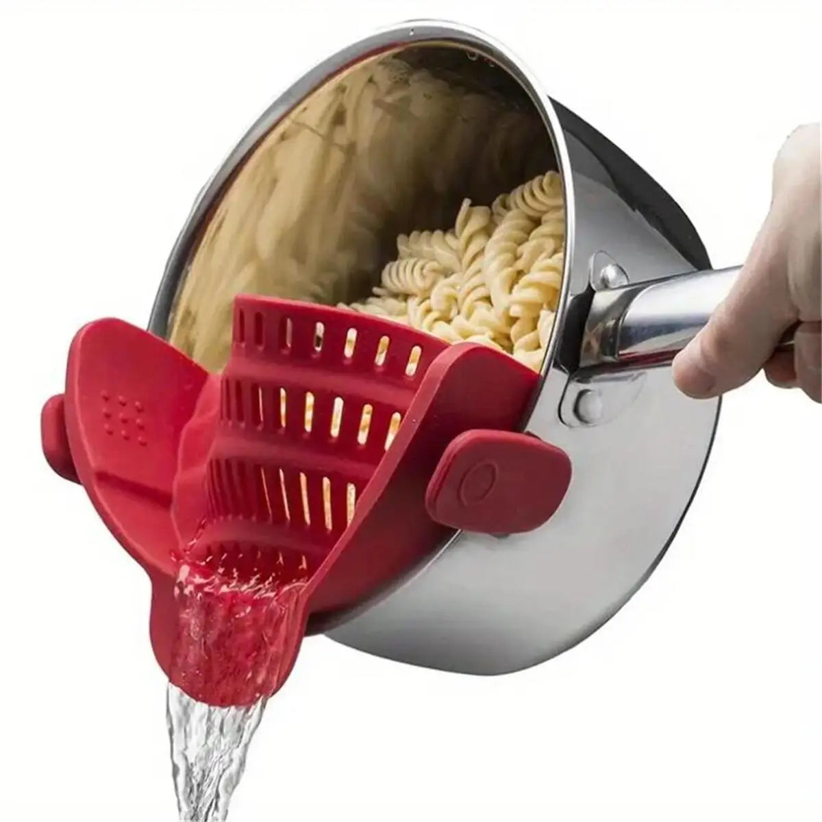 Adjustable Clip-On Strainer for Pots, Pans, and Bowls - Kitchen Essential