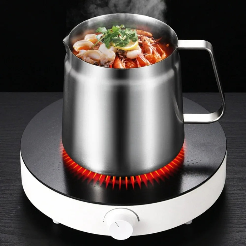 Elevate Your Cooking Experience with the Premium 2L Stainless Steel Deep Fryer Pot - Perfect for Golden French Fries and Crispy Chicken!