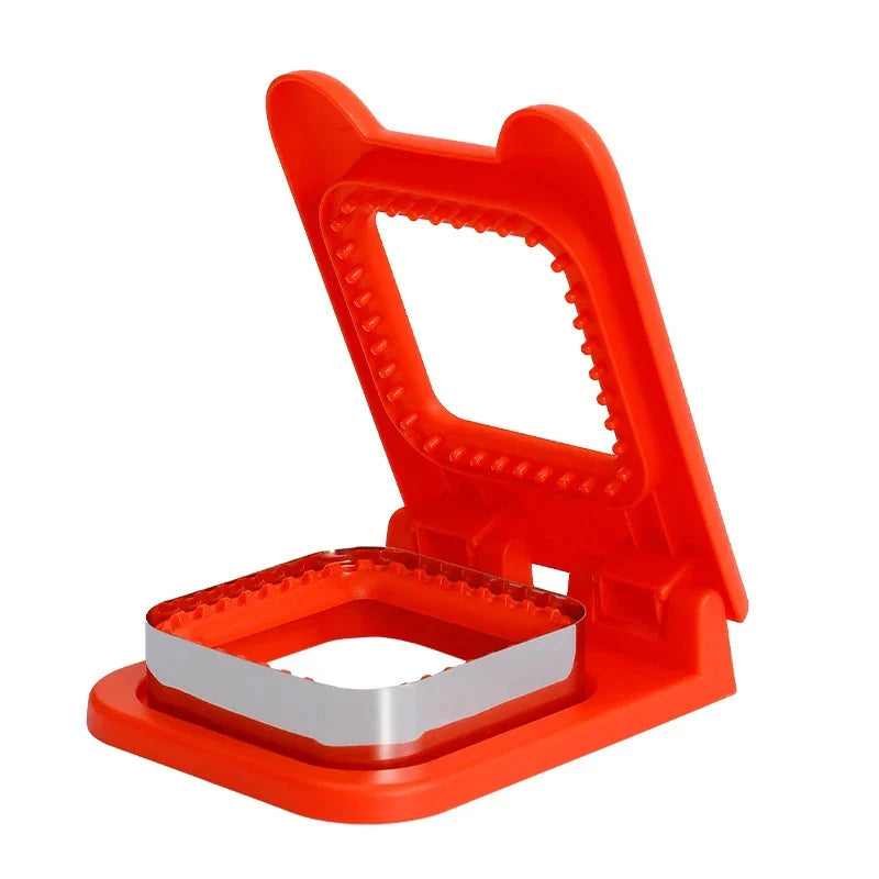 Professional Sandwich Cutter and Sealer with Stainless Steel Blade - Circular Mold for Kids' Lunches