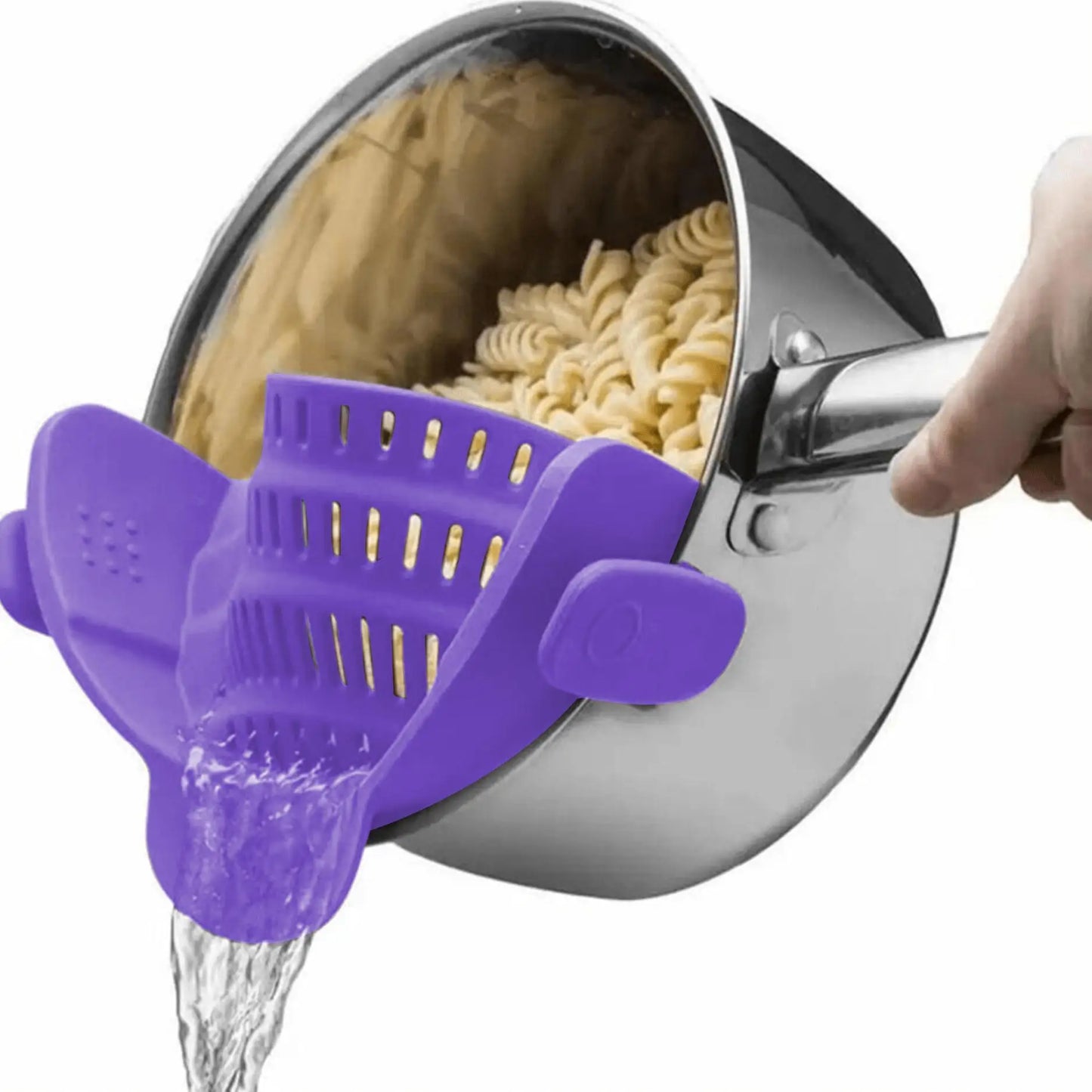 Adjustable Clip-On Strainer for Pots, Pans, and Bowls - Kitchen Essential