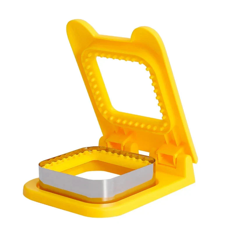 Professional Sandwich Cutter and Sealer with Stainless Steel Blade - Circular Mold for Kids' Lunches