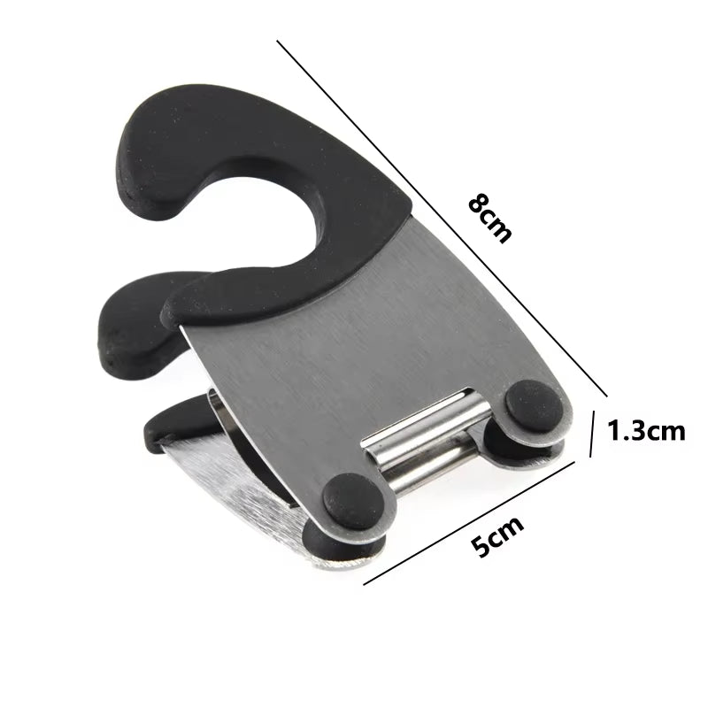 Stainless Steel Pot Side Clips - Anti-Scalding Spoon Holder for Kitchen Use