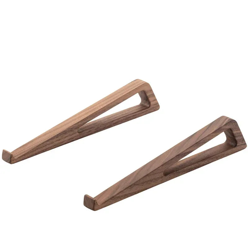 Wooden Vertical Laptop Stand for Desk - Bamboo Design Compatible with MacBook Air/Pro, Dell XPS, Surface Pro, HP, Pixelbook, and Lenovo