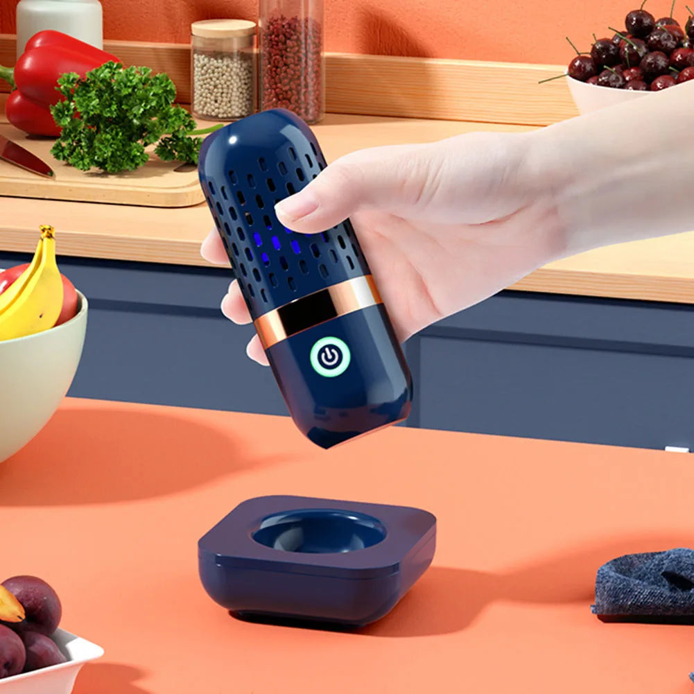 Portable Ultrasonic Fruit and Vegetable Washing Machine - Wireless Food Cleaner for Outdoor Picnics and Pesticide Removal