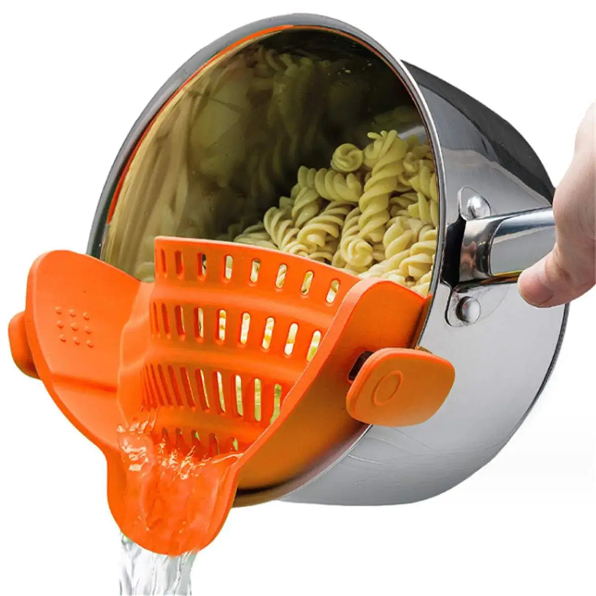 Adjustable Clip-On Strainer for Pots, Pans, and Bowls - Kitchen Essential