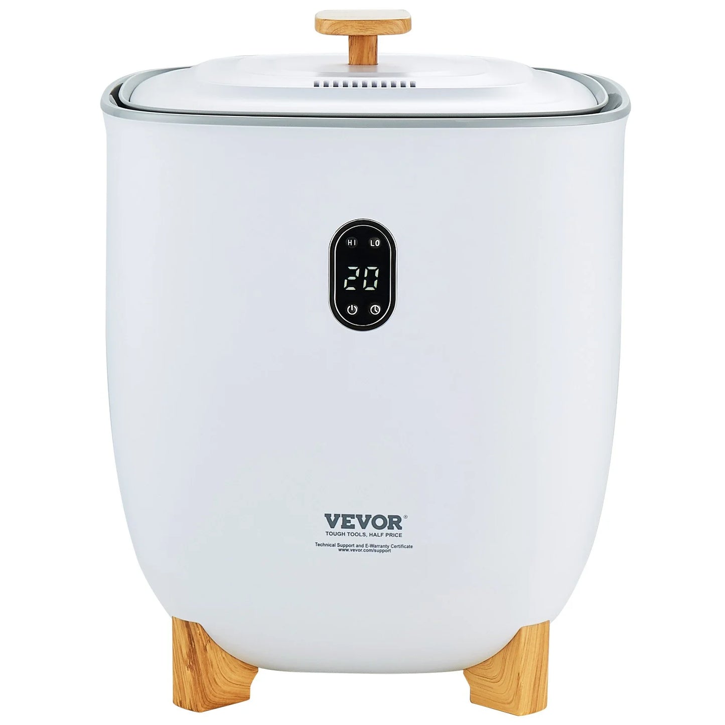 VEVOR 25L Towel Warmer with Dual Heating Modes, Auto Shut Off Timer, Bottom Heating Columns, LED Display - Ideal for Towels, Bathrobes, Blankets, and Pajamas in Bathroom and Spa Settings
