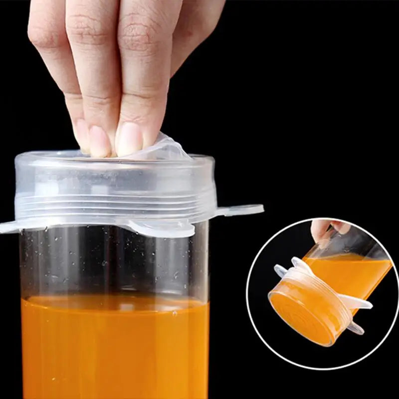 Say Goodbye to Clutter with Our 6 PCS Reusable Silicone Covers – Versatile, Leak-Proof Lids for Kitchen Freshness!