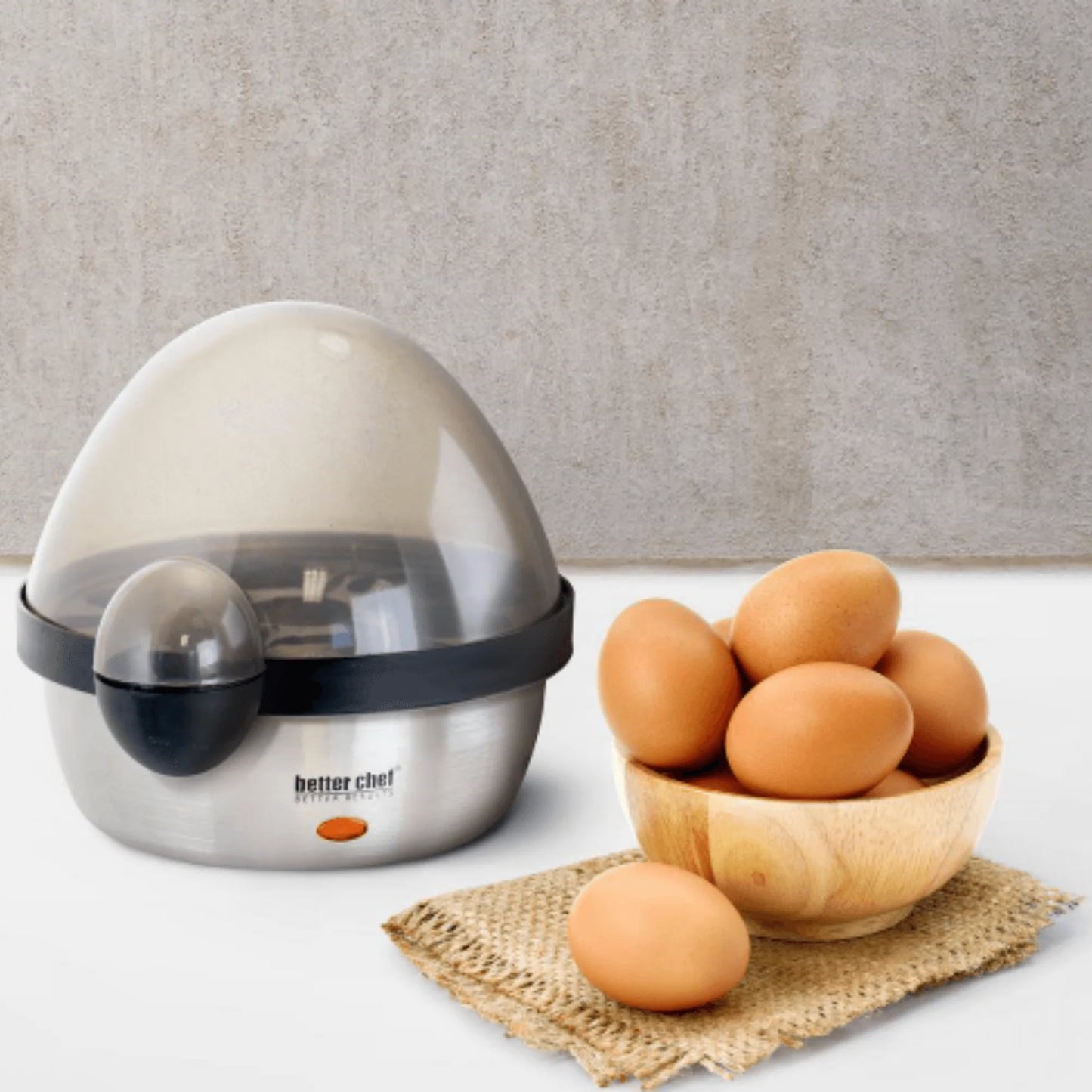 Better Chef 7-Egg Stainless Steel Electric Egg Cooker - Certified Refurbished