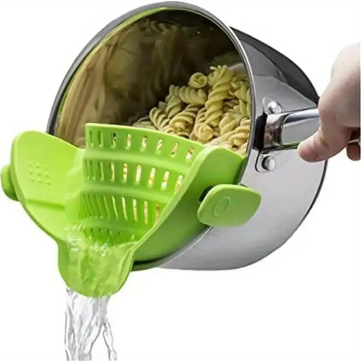 Adjustable Clip-On Strainer for Pots, Pans, and Bowls - Kitchen Essential
