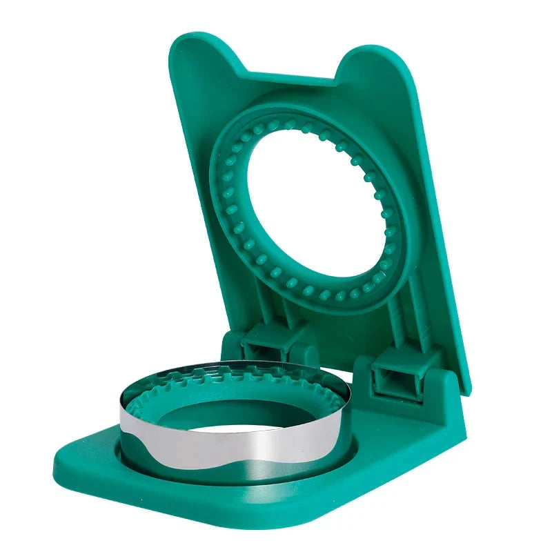 Professional Sandwich Cutter and Sealer with Stainless Steel Blade - Circular Mold for Kids' Lunches