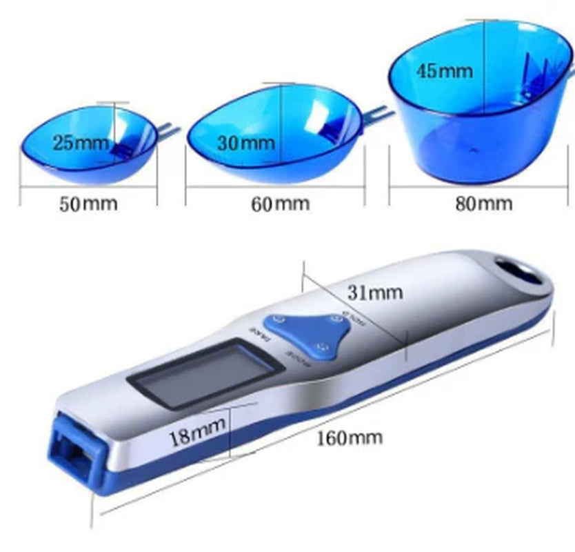 Stainless Steel Digital Kitchen Measuring Spoon Scale for Baking - Compact Electronic Scoop Scale for Home Use - Wholesale Kitchen Tool