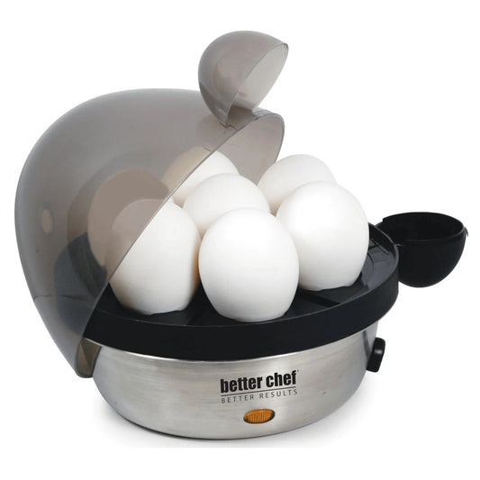 Better Chef 7-Egg Stainless Steel Electric Egg Cooker - Certified Refurbished