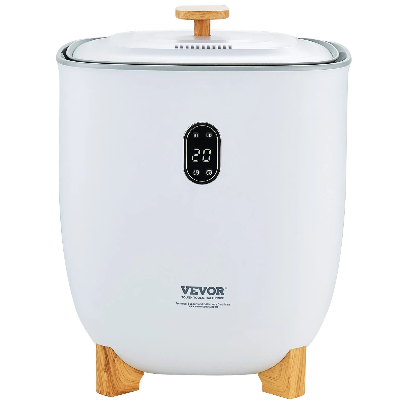 VEVOR 25L Towel Warmer with Dual Heating Modes, Auto Shut Off Timer, Bottom Heating Columns, LED Display - Ideal for Towels, Bathrobes, Blankets, and Pajamas in Bathroom and Spa Settings