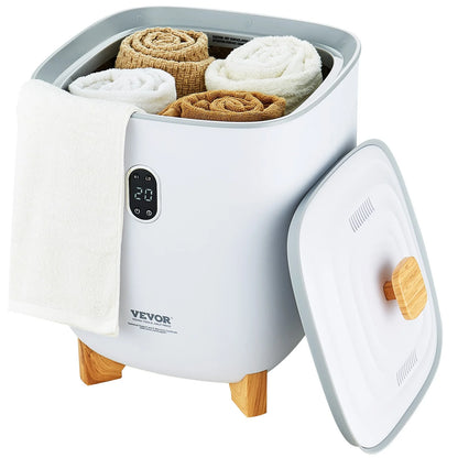 VEVOR 25L Towel Warmer with Dual Heating Modes, Auto Shut Off Timer, Bottom Heating Columns, LED Display - Ideal for Towels, Bathrobes, Blankets, and Pajamas in Bathroom and Spa Settings