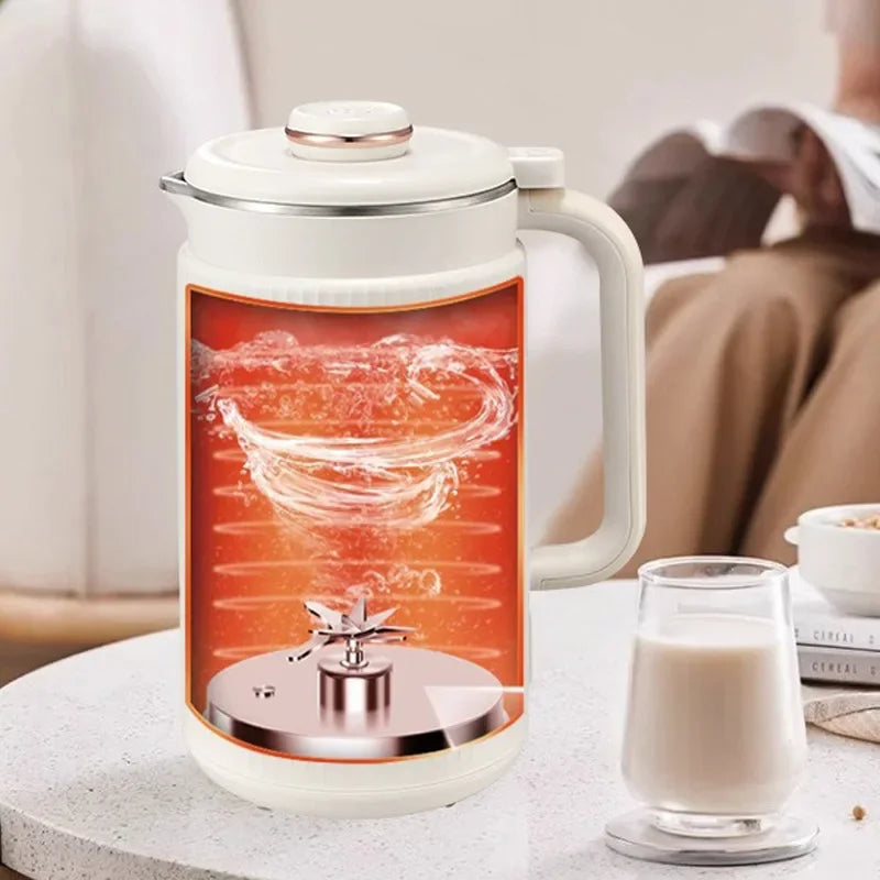 Experience the Magic of Homemade Soy Milk with Our 1200ML Electric Soybean Milk Machine – Automatic, Filter-Free Blender for Rice Paste and More!