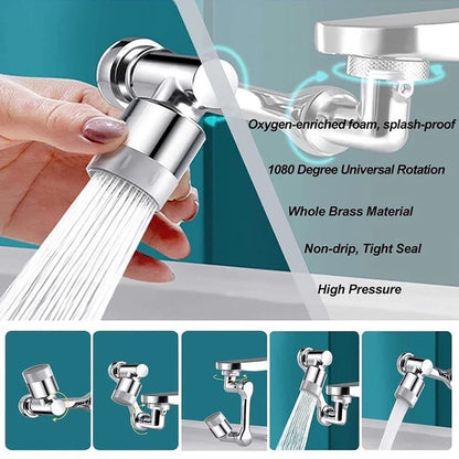 Revolutionize Your Sink Experience with the 1080° Rotatable Faucet Sprayer Head – Two Spray Modes for Ultimate Convenience!