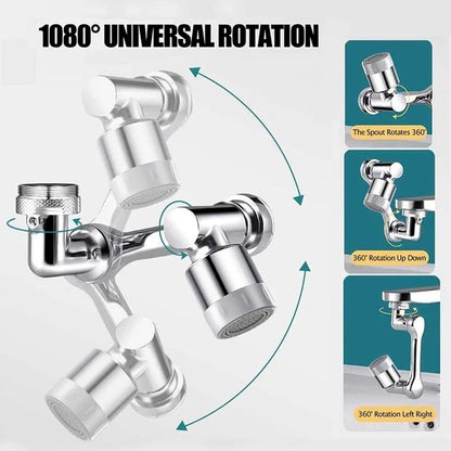 Revolutionize Your Sink Experience with the 1080° Rotatable Faucet Sprayer Head – Two Spray Modes for Ultimate Convenience!