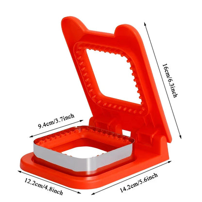 Professional Sandwich Cutter and Sealer with Stainless Steel Blade - Circular Mold for Kids' Lunches