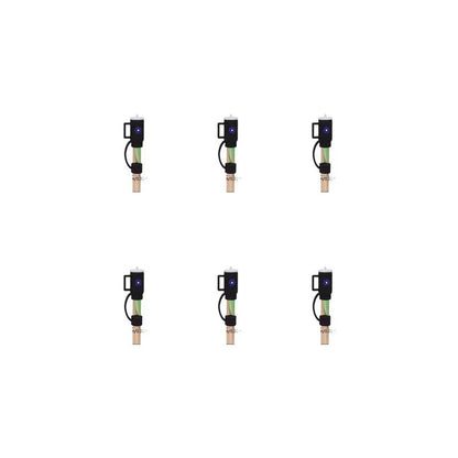Silicone Drinking Straw Protective Caps with Cute Designs, Available in Sets of 1, 2, 3, 4, or 6 Pieces
