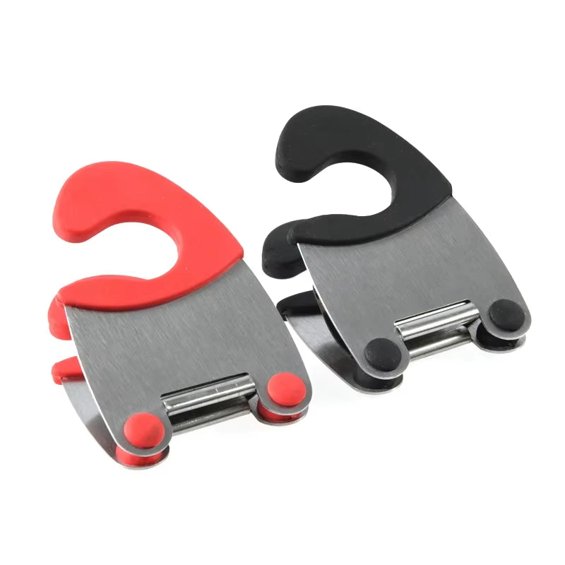 Stainless Steel Pot Side Clips - Anti-Scalding Spoon Holder for Kitchen Use