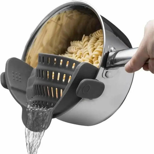 Adjustable Clip-On Strainer for Pots, Pans, and Bowls - Kitchen Essential